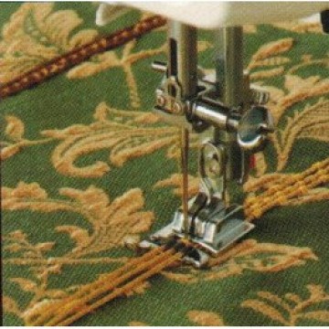 Piedino Janome per cordoncini con tre scalanature